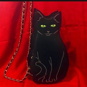 Crossbody/Shoulder Bag Black Cat